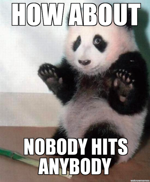 thedailymeme:  Regarding women hitting men, men hitting women…