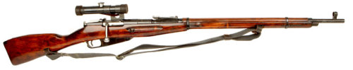 The Mosin Nagant 91/30 PU sniper rifle,One of the most popular Sniper rifles of World War II, the 91