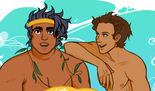 gettigram:Happy Mer-May, guys &lt;3 Hunk is probably being baited into talking about cool surfac