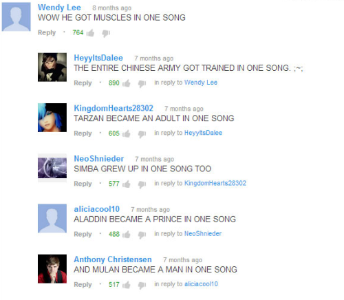 katie-kat94:pleatedjeans:viaThe rare moment when YouTube comments go right.