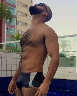 Hairy guys in speedo