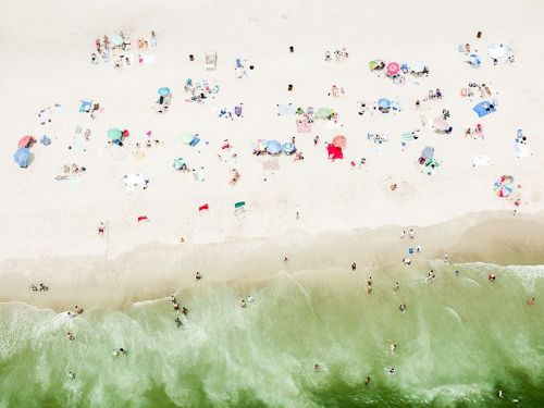 {These aerial beach photographs by Antoine Rose transport me to today’s Hump Day Happy Place. 