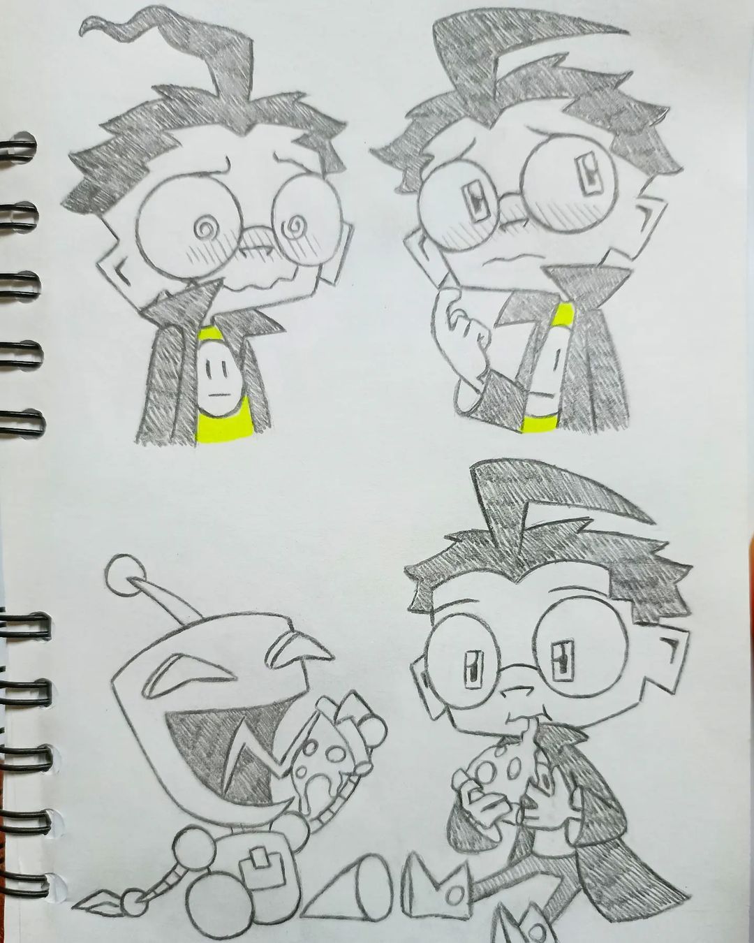 invader zim character drawings