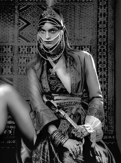  Gertrud Hegelund Models Indian Inspired Fashions for French Revue.Photography: Signe VilstrupStylis