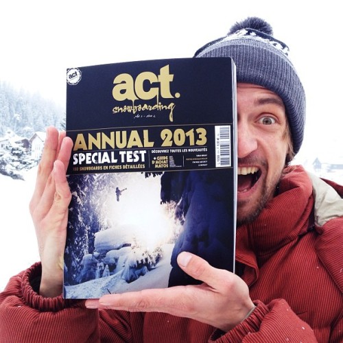 Got this cover on Act Snowboarding with Nicolas. #nicolasmuller #laax #pillow #actsnowboarding #brok