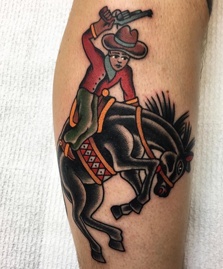 Illustrated Gentleman  Cowgirl tattoos Cowboy tattoos Western tattoos