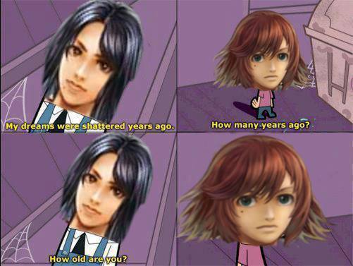 teybort:  Tu sola existencia es sinonimo de problemas Juju…Creditos a: https://www.facebook.com/pages/Alvis-Xenoblade-Chronicles/724425177665872?ref=ts&amp;fref=ts