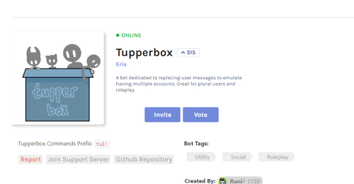 tupper box discord tupper box discord
