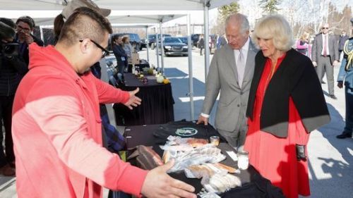 The Princ of Wales and The Duchess of Cornwall visit the Prince of Wales Heritage Centre and the Abo