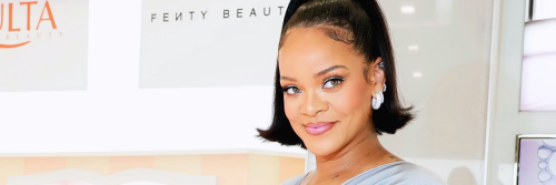  Rihanna celebrates the launch of Fenty Beauty at ULTA Beauty on March 12, 2022 in Los Angeles, Cali