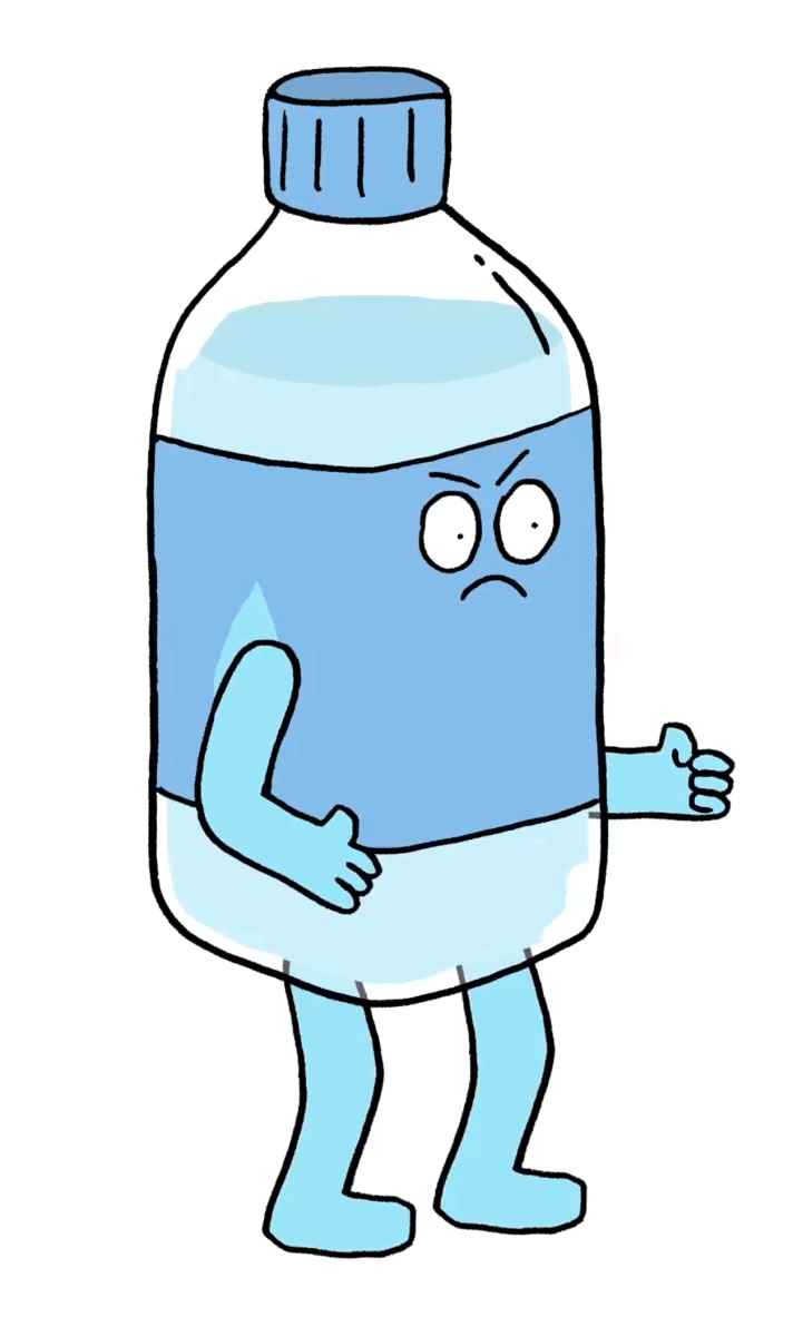 Pierre Thyss — An angry litte water bottle for @vicefr 's...