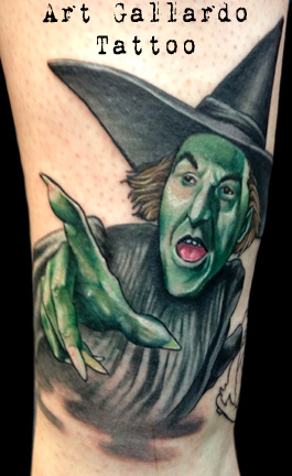 The Wicked Witch of the West tattoo