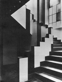 flommus:  pepolopez Jean Arp &amp; Sophie Taeuber-Arp, Stairway in the Café Aubette in Strasbourg, 1928. 