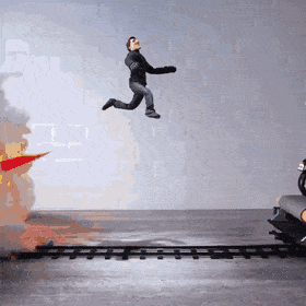 All of Tom Cruise’s stunts in Mission Impossible in beautiful stop motion