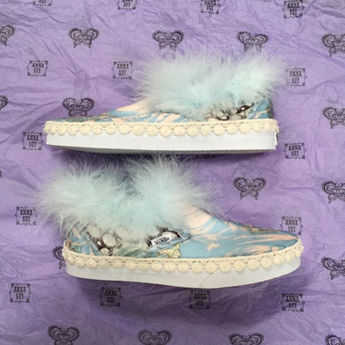 Anna Sui designed a pair of custom Vans to help remind you that tomorrow is the last day to VOTE for