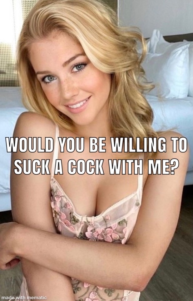 blueeyesfantasy:Of course I would. I’d love for our lips to touch as they are wrapped around a guys hard shaft. We could both enjoy a nice hard cock and together bring this guy to an orgasm. One of us could stroke his shaft while the other gets ready