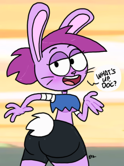 eyzmaster: OK K.O.! Let’s Be Heroes - Enid 12 by theEyZmaster  Bunny Enid.The pose is pretty weird (ouch, her back!), but it actually was just as weird on the actual show, so…    ;9