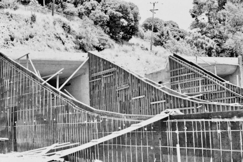 Construction of the Oakland Portal, Bart Tunnel under the Berkeley Hills, 1969.