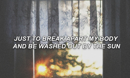 itsallparamore:   and i don’t believe in sad news but you’re making me see itevery bone my brain contracts in my body cant react to your love   Keyes - Sad News in a Quiet Room (feat. Vic Fuentes) (X) 