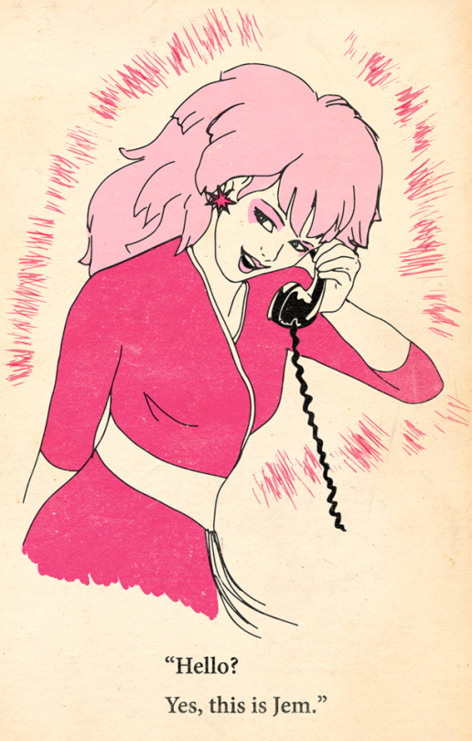 I Found This Very Amusing Picture From A Vintage Barbie Book (left) And I Just Had To Make A Jem Version