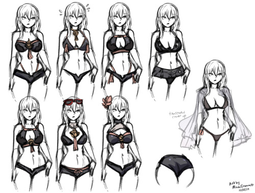   I suppose now would be a good time to share these swimsuit concepts from October that I’d put together for @studiocutepet‘s latest Smash Beach project. ^_^