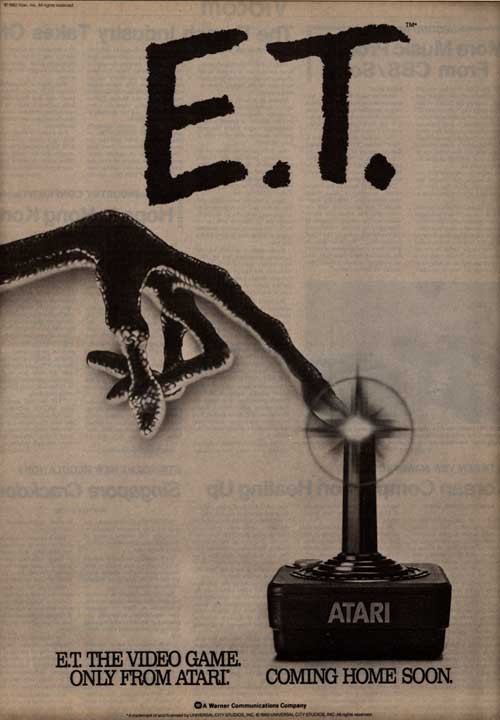 “E.T. the Extra-Terrestrial” [Newspaper Teaser]
• via AtariMania
• It’s September 26; on this day in gaming history, Atari buried thousands of unsold game cartridges out in the New Mexico desert, most of them being a surplus of their now infamous...