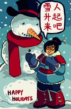 jununy:  making this my 2016 holiday card to hand out to coworkers who know absolutely nothing about overwatch.. thats okay i guess