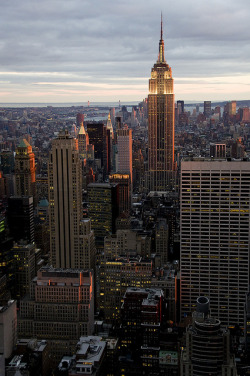 darkw00ds:  Empire State Building at Sunset,