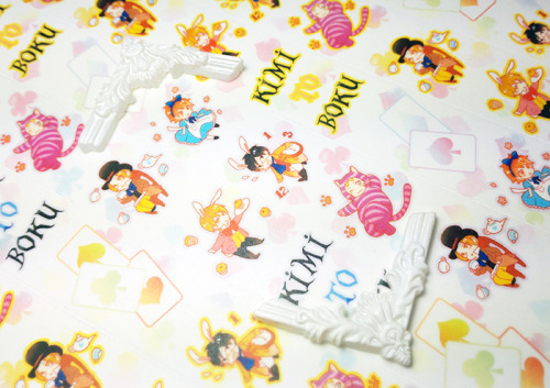 Kimi To Boku Alice In Wonderland Themed PVC Translucent Cards &amp; Masking TapeThrow the Kimi t