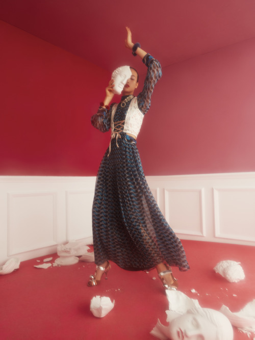 Luping Wang for the June issue of Elle China