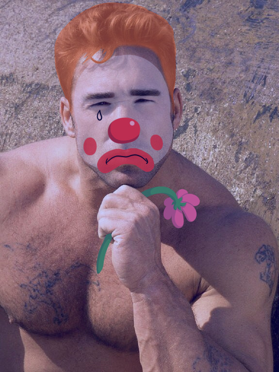575px x 765px - the SaucyLobster â€” If you wanted a gay porn actor with sad clown...