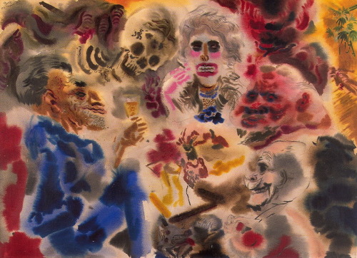 magictransistor:George Grosz. Ghosts. 1934.File Under: Possession versus Haunting. How does Informat