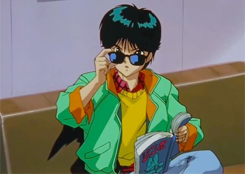 shoujoiwa:  Anime looks (1/?): Yusuke Urameshi. Time to steal the 90′s Spirit Detective’s look (x).