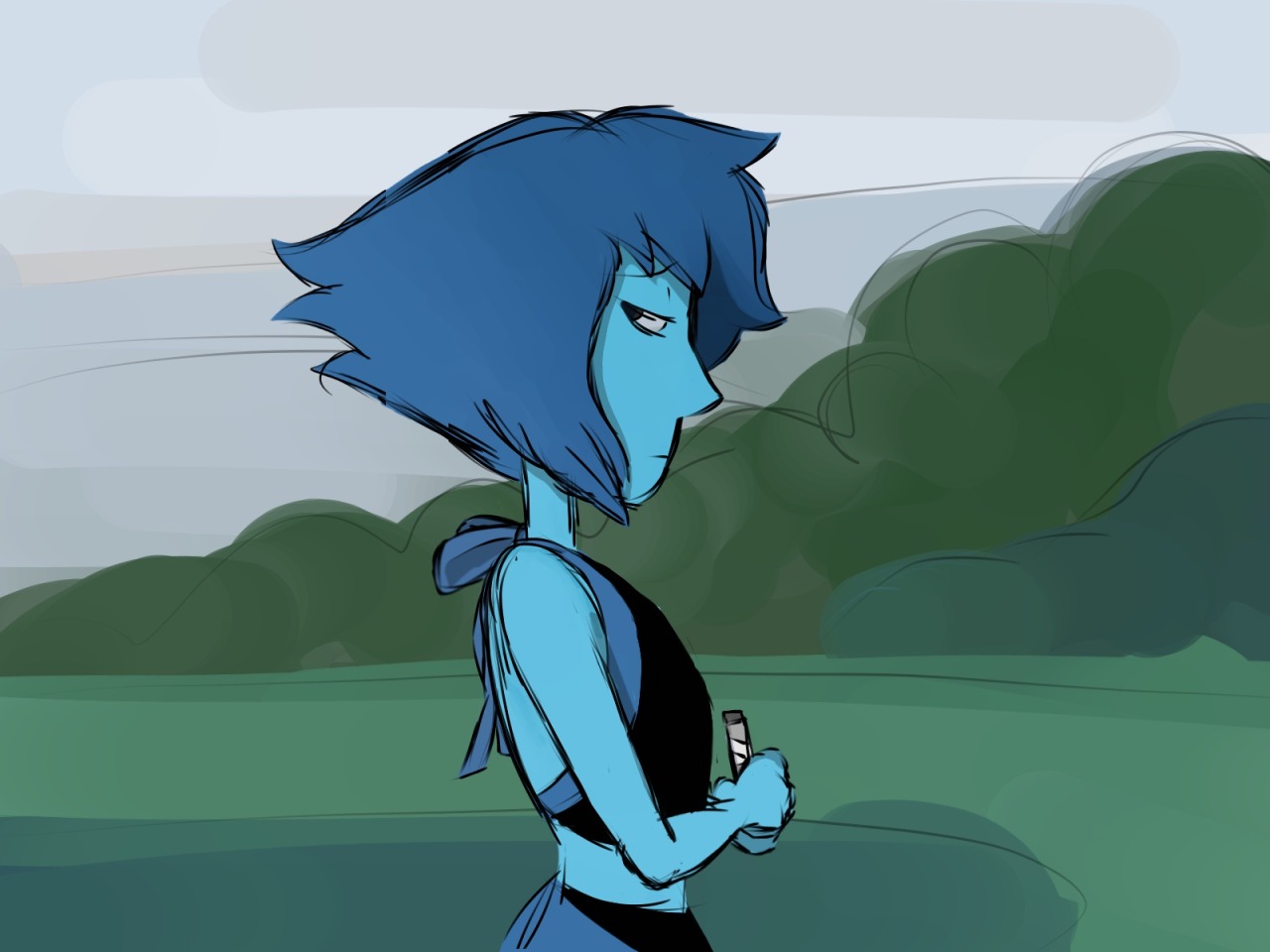 smoothysmooth:  I bet Peridot recorded something for her to hear. You can think up