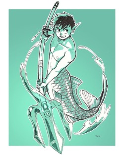 raymondoart:Mermay 4 is Liyu again! The sketching