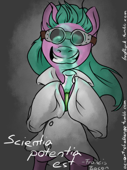 oc-art-challenge:  Mad Scientist vs Sad Scientist.