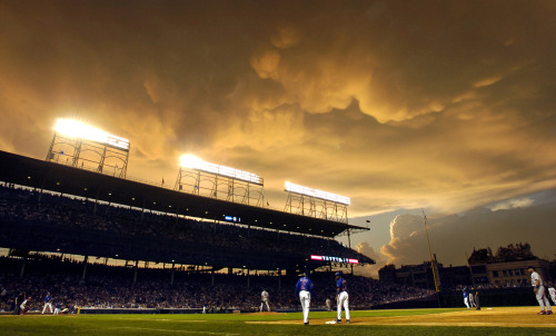 addisonisnext - Wrigley Field under the...