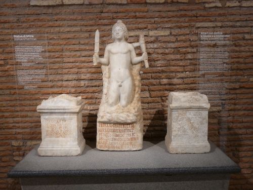 Baths of Diocletian - Mithraeum of Castra Peregrinorum (S. Stefano Rotondo) A votive offering deping