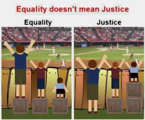 XXX Equality and justice. photo