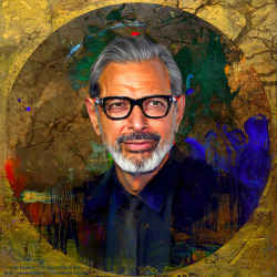 astrozombina:  peturnagy:Jeff Goldblum / Artist: Miki Földi (digital painting)   @x-file   LMAO i just reblogged this from amy too hfddw