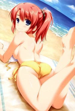 alohattlove:  akabeisoft2 alpha bikini mitsuhiro sachi sharin no kuni himawari no shoujo swimsuits topless | #222981 | yande.re