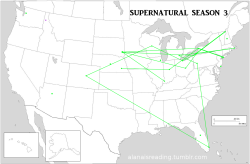 alanaisreading:  I’ve been promising updated maps for months, and here they are.  You can see my other maps at this page,   Please see the following posts for more details about each map. Season 1 with episode details or without episode details