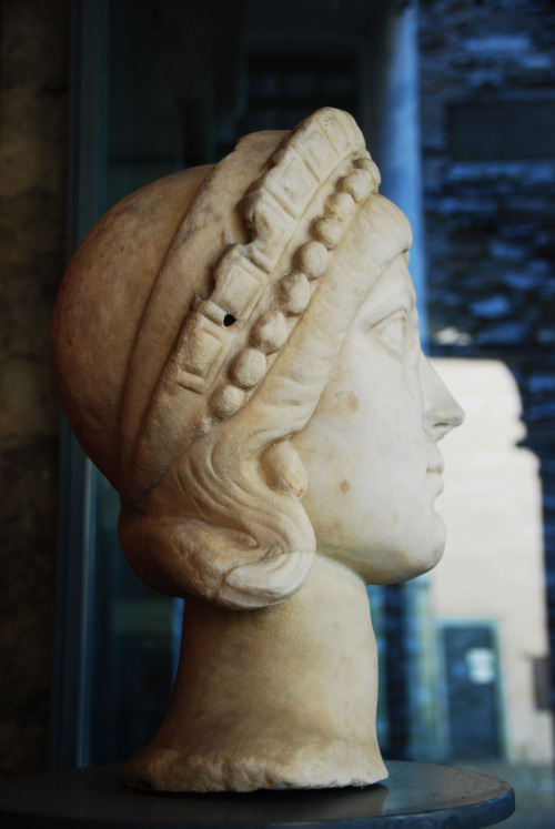 myglyptothek:Portraint of empress. Valentinian era. Second half of IV century AD. Marble. Museo Arch