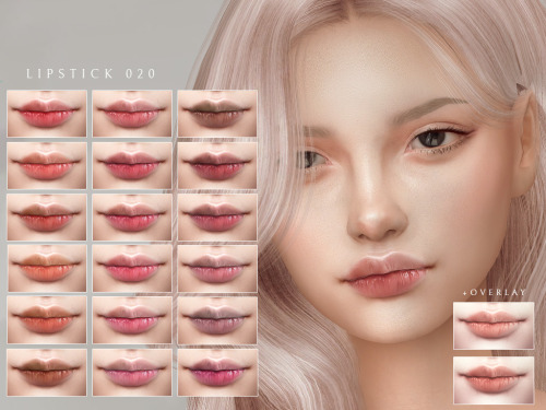 Lipstick 020 • Female• Teen to Elder• 26 colors• Compatible with sliders• HQ compatible T.O.UDo not 