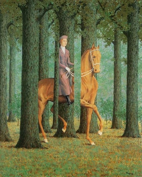 beyond-the-canvas:    René Magritte, The Blank Check, 1965. 