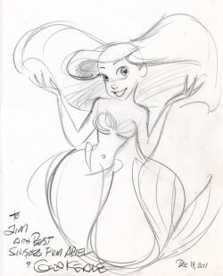 realasthesea:  Ariel by Glen Keane