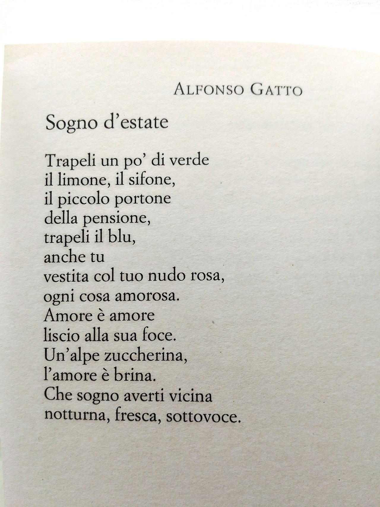 Among The Old Things Alfonso Gatto