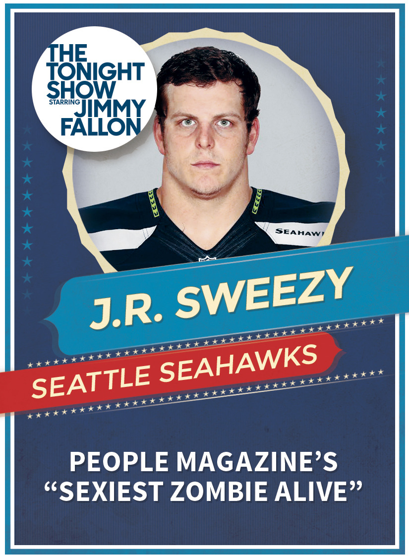 fallontonight:  Tonight Show Super Bowl Superlatives Trading Cards: Seahawks EditionGet