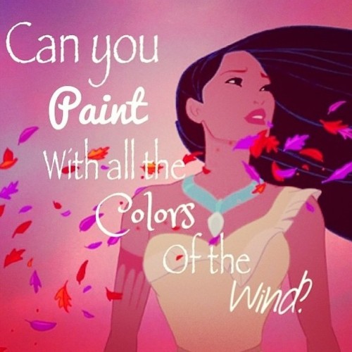 Currently feeling warm & happy Watching my favorite childhood movie! 😍😊☺ #100dayshappy #Day4 #pochahontas #native #phoenix @ale_nydesign - This is helping me feel a little better #MissYou ❤ 👣 Can you paint with all the colors of the wind, and the...