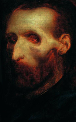 blackpaint20:  One of my favorite Self Portraits Theodore Gericault’s Last Self Portrait as a Dying Man, 1824 Gericault’s riveting self portrait foreshadows his physical disintegration coming through the skin as reddish glow combined with the deathly.